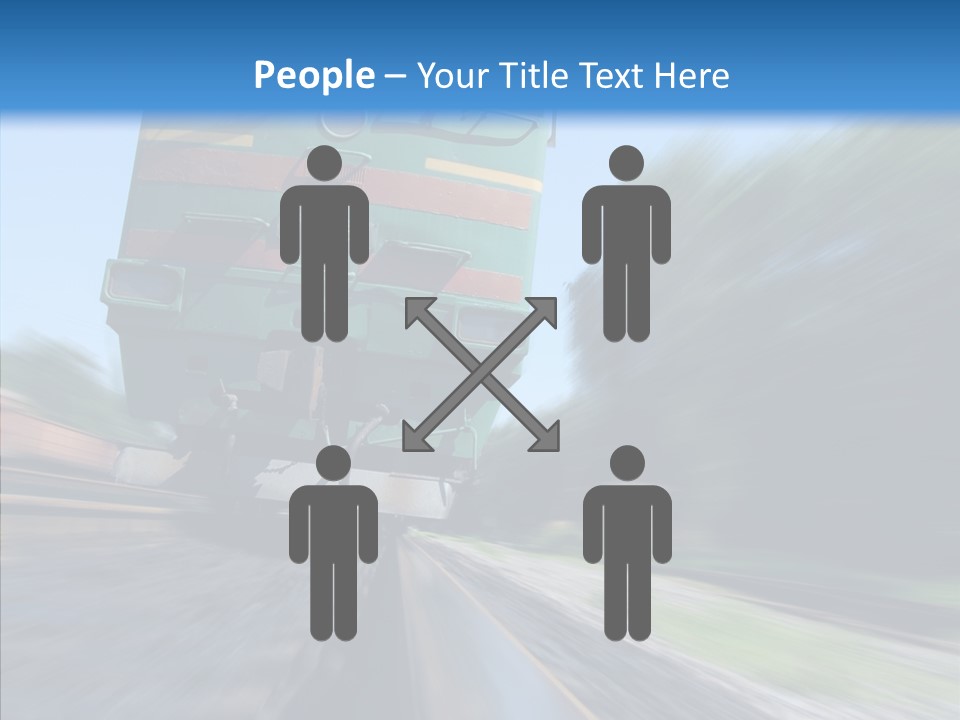 Motion Train Ukraine PowerPoint Template