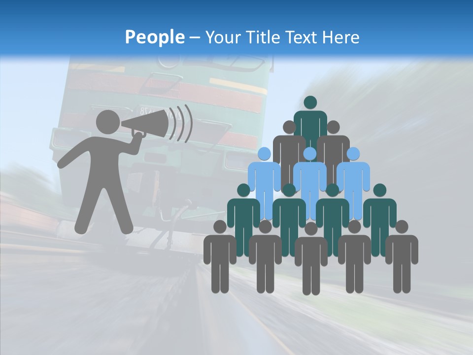 Motion Train Ukraine PowerPoint Template