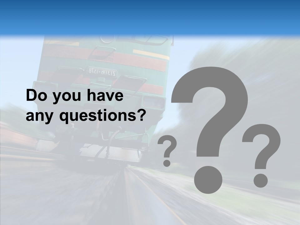 Motion Train Ukraine PowerPoint Template