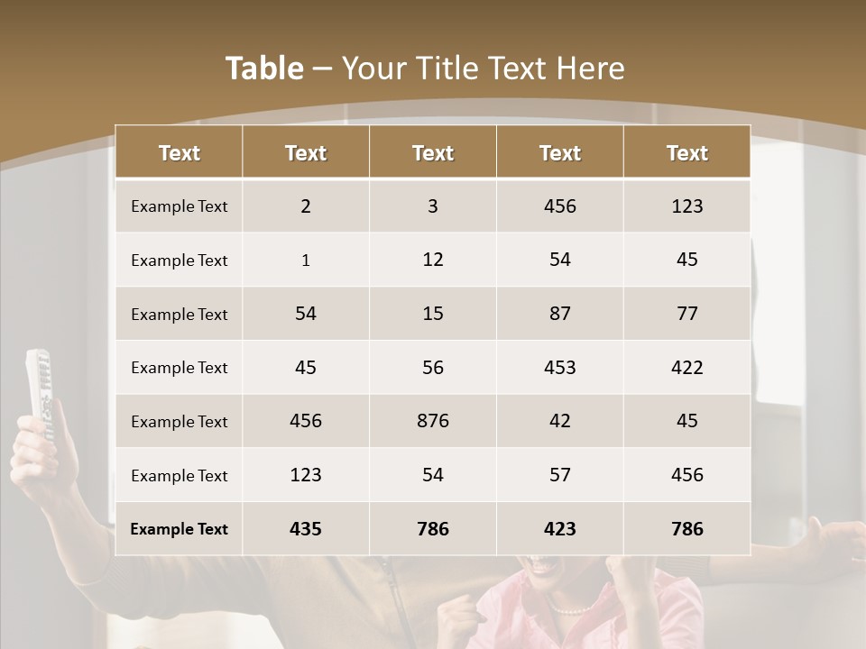 Score Image Photograph PowerPoint Template