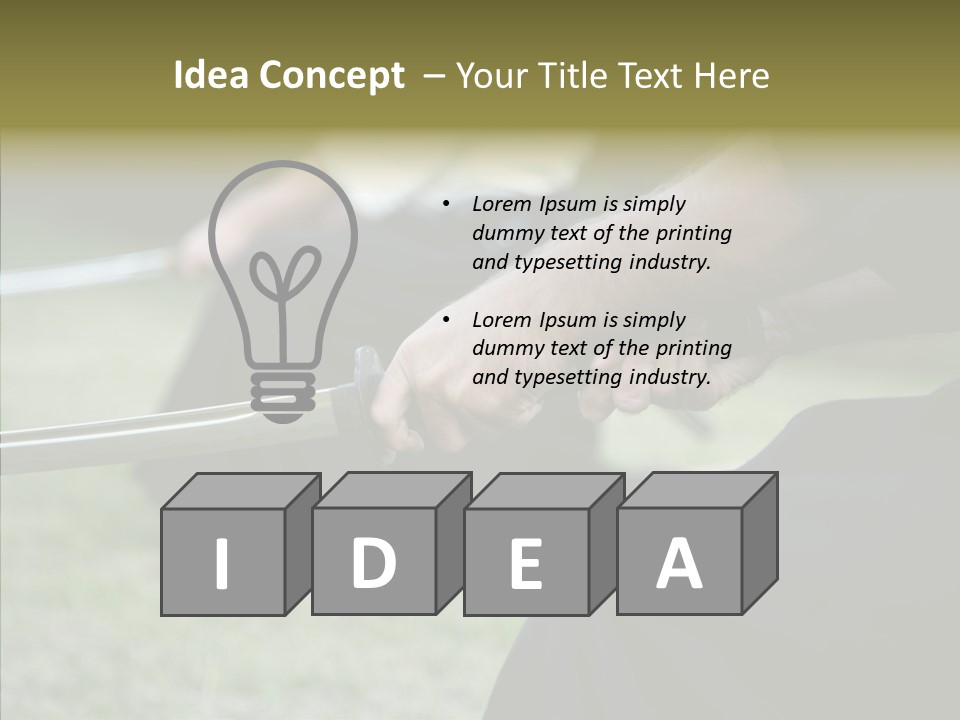 Men Arts Ken Do PowerPoint Template