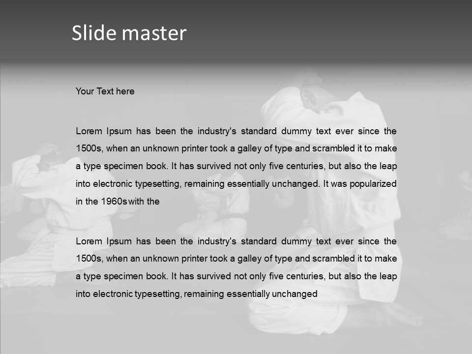Mature Black Self PowerPoint Template
