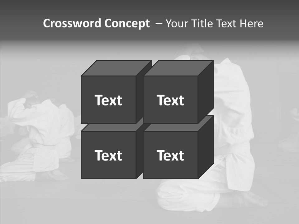 Mature Black Self PowerPoint Template