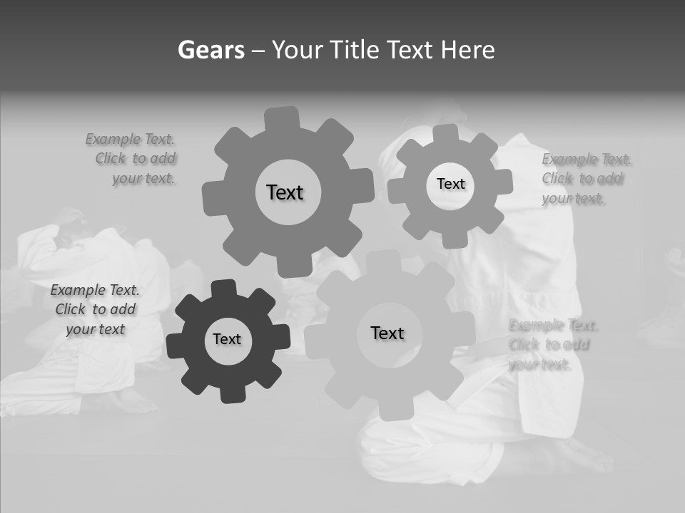 Mature Black Self PowerPoint Template