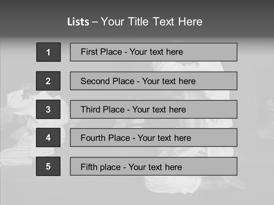 Mature Black Self PowerPoint Template