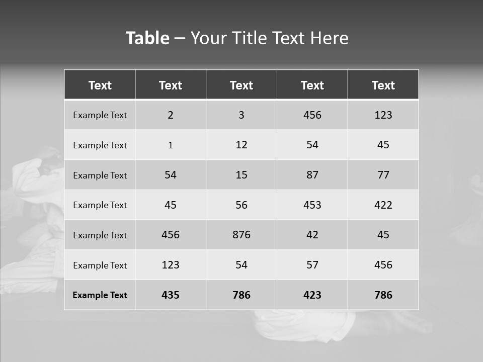 Mature Black Self PowerPoint Template