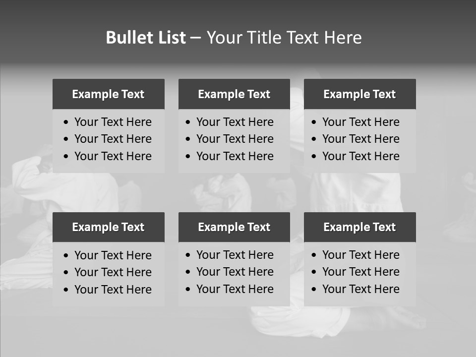 Mature Black Self PowerPoint Template