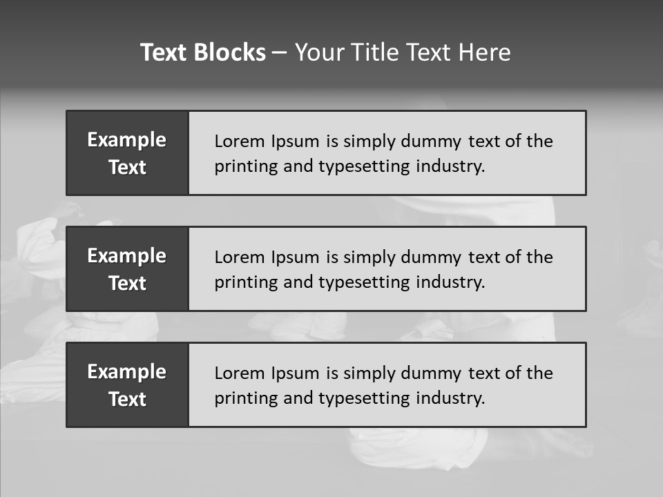 Mature Black Self PowerPoint Template