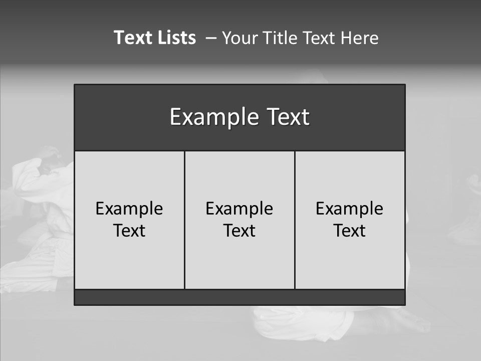 Mature Black Self PowerPoint Template