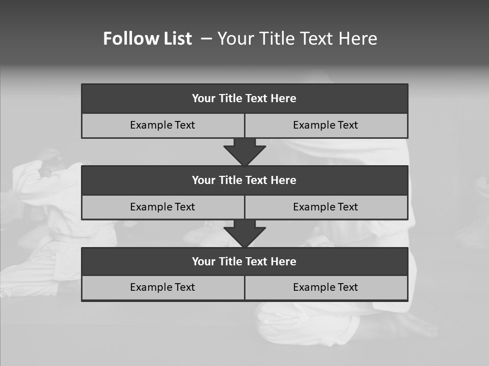 Mature Black Self PowerPoint Template