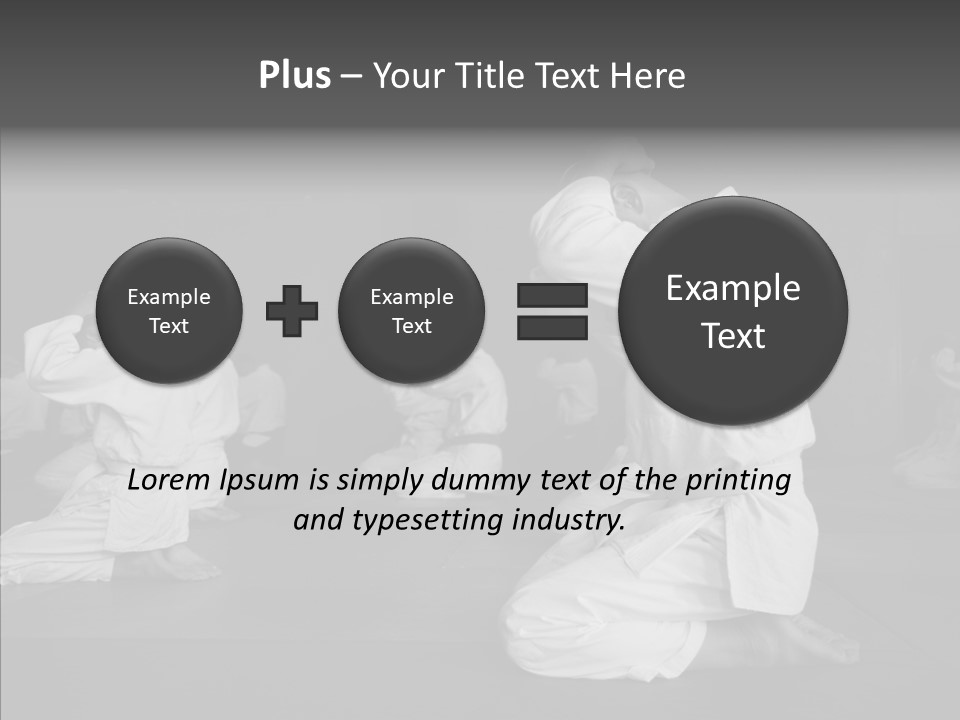 Mature Black Self PowerPoint Template