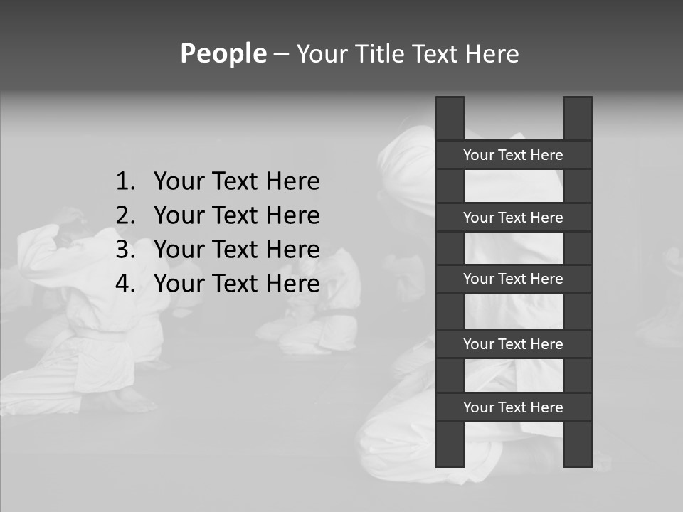 Mature Black Self PowerPoint Template