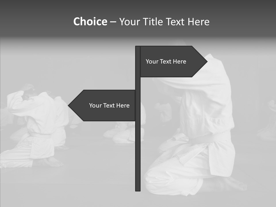 Mature Black Self PowerPoint Template