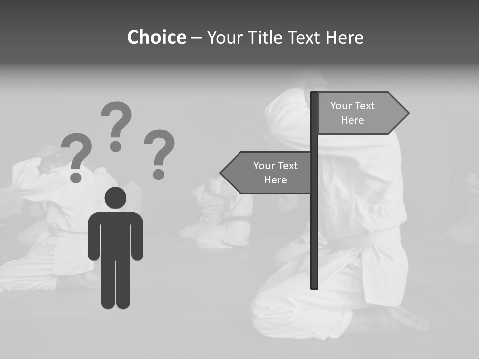 Mature Black Self PowerPoint Template