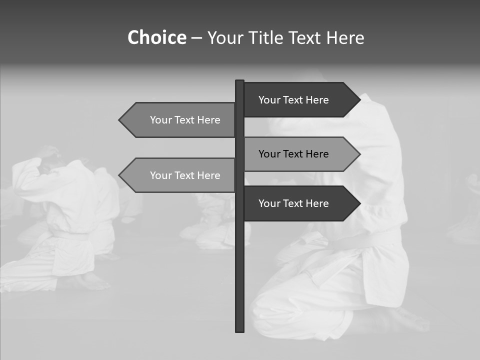 Mature Black Self PowerPoint Template