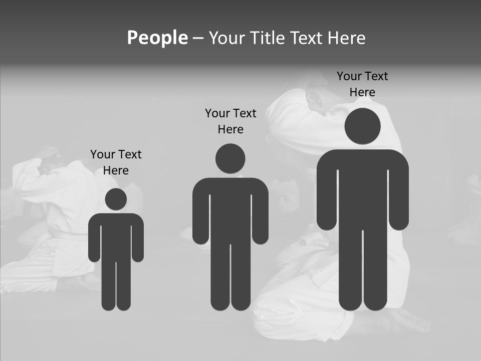 Mature Black Self PowerPoint Template