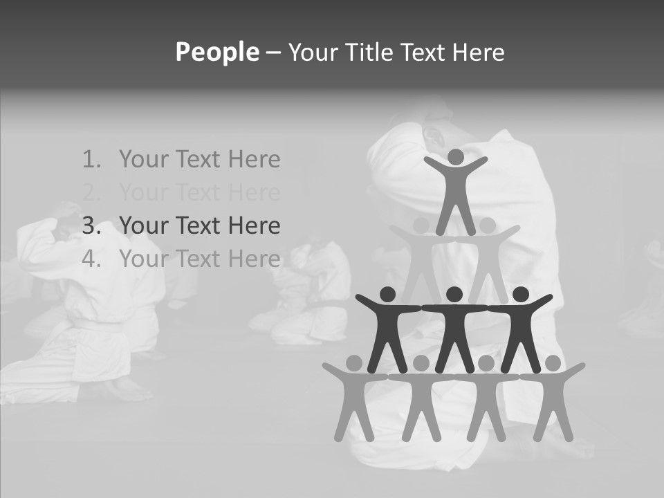 Mature Black Self PowerPoint Template