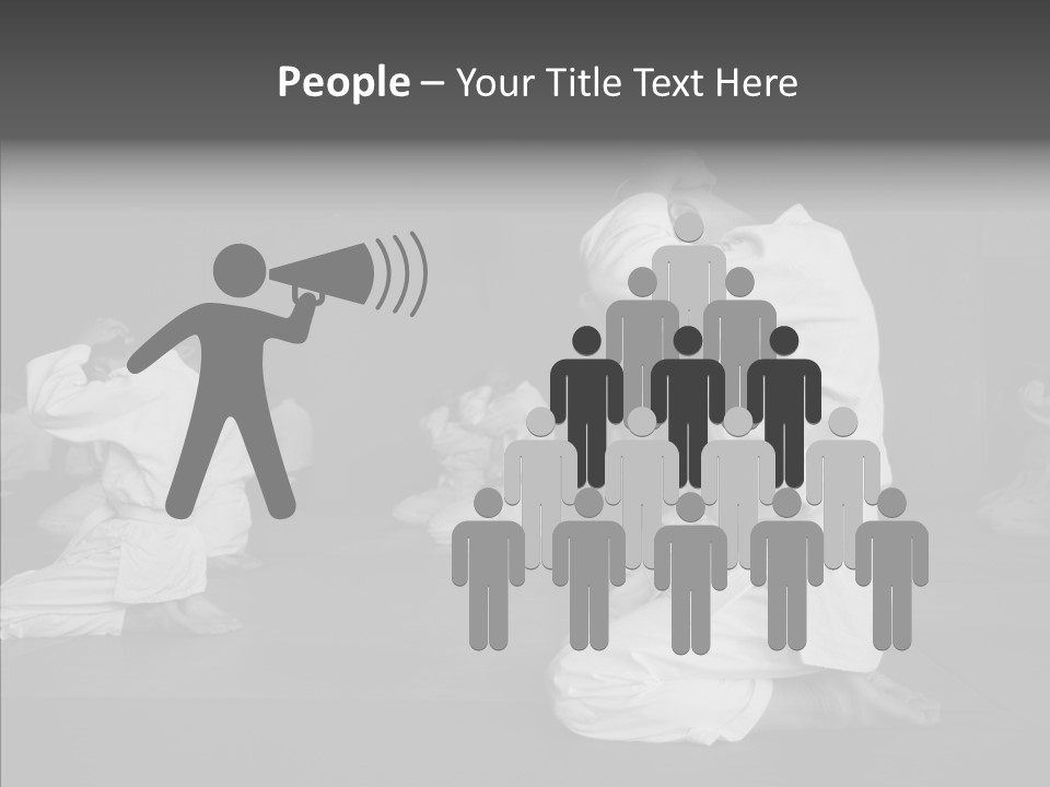 Mature Black Self PowerPoint Template