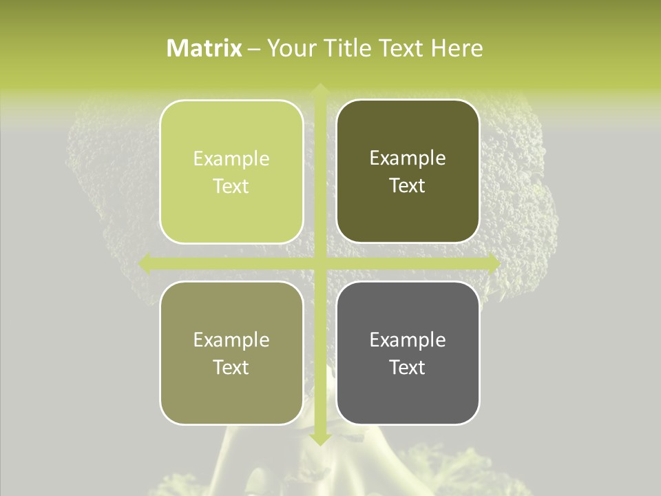 Veggies Black Healthy PowerPoint Template