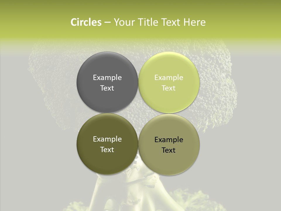 Veggies Black Healthy PowerPoint Template