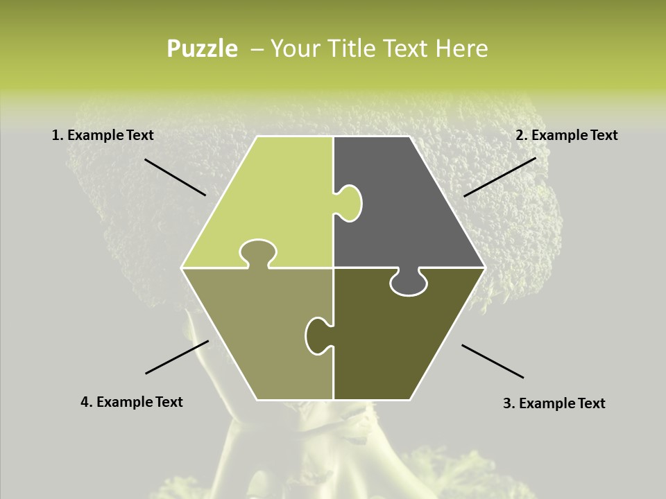 Veggies Black Healthy PowerPoint Template