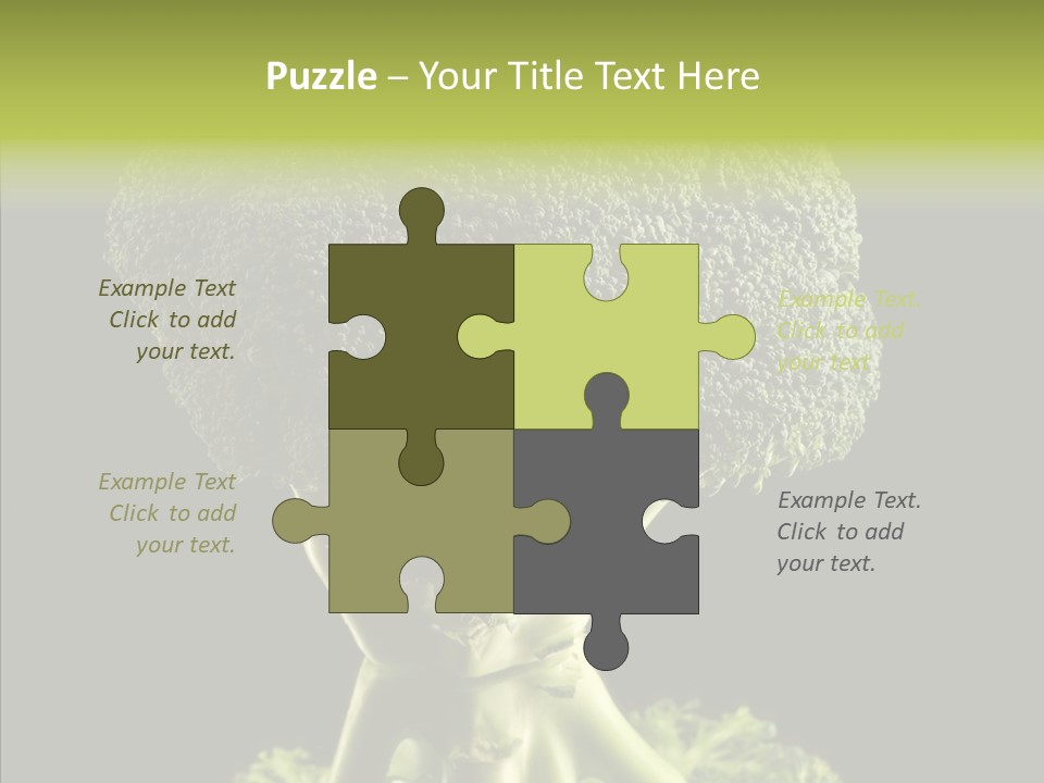 Veggies Black Healthy PowerPoint Template