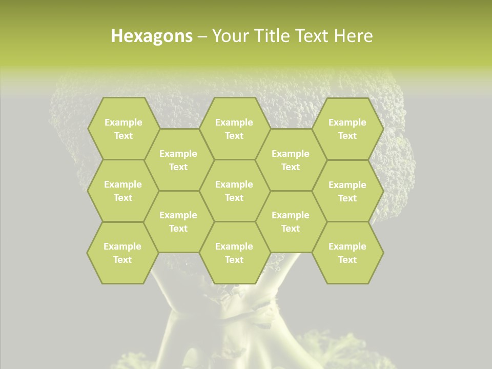 Veggies Black Healthy PowerPoint Template