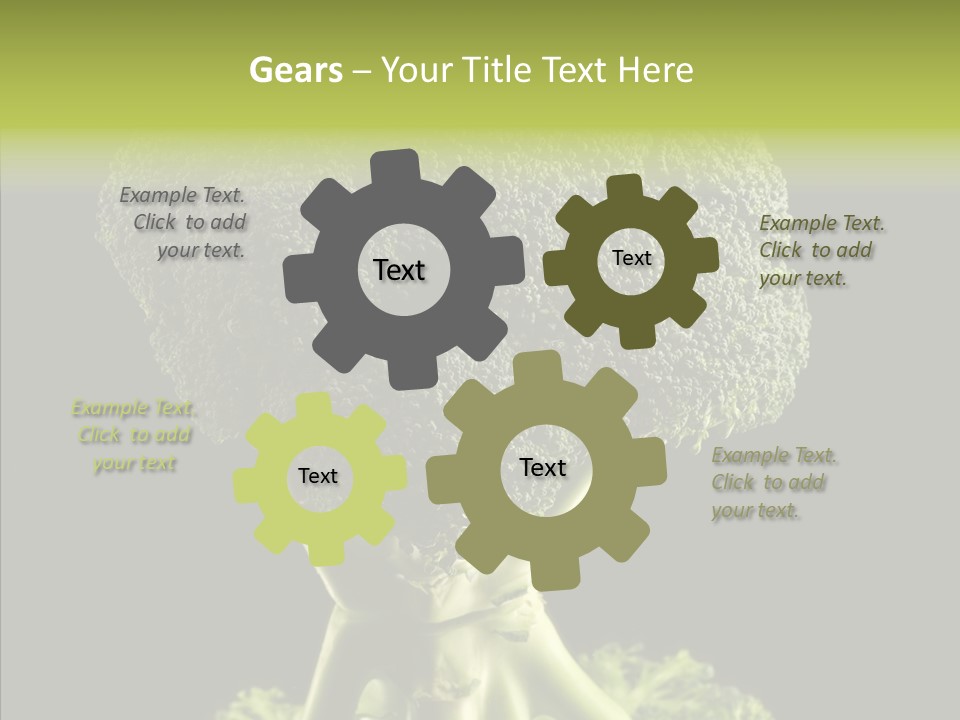 Veggies Black Healthy PowerPoint Template