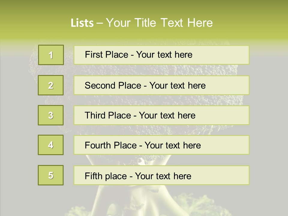 Veggies Black Healthy PowerPoint Template
