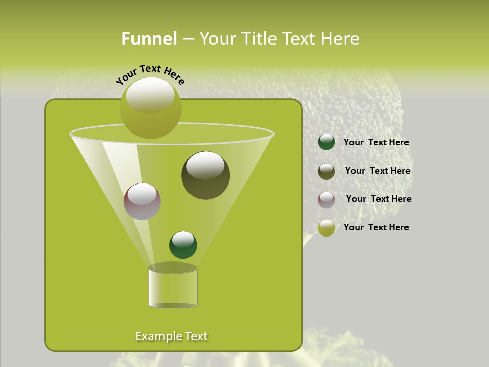 Veggies Black Healthy PowerPoint Template