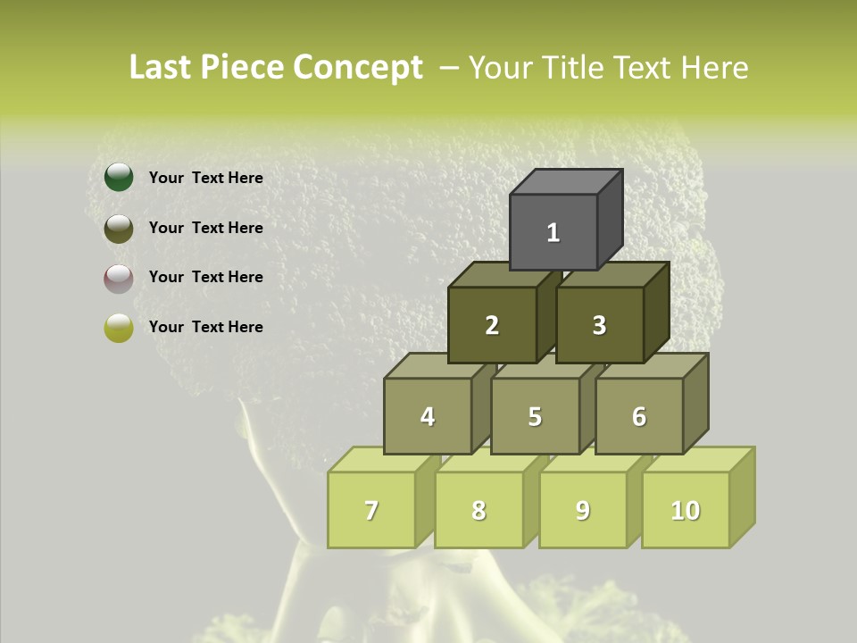 Veggies Black Healthy PowerPoint Template