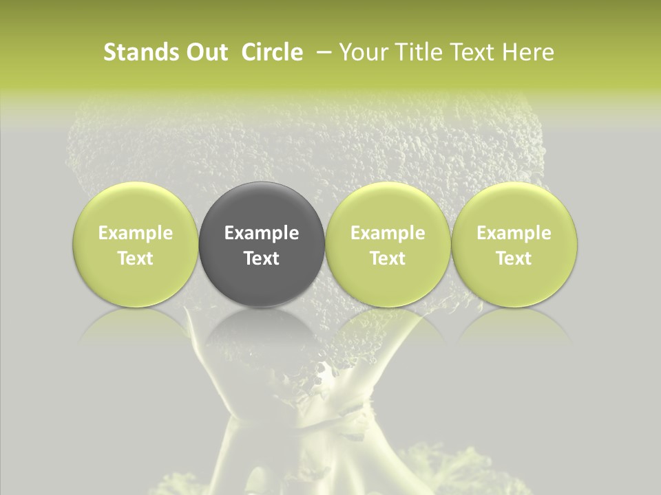 Veggies Black Healthy PowerPoint Template