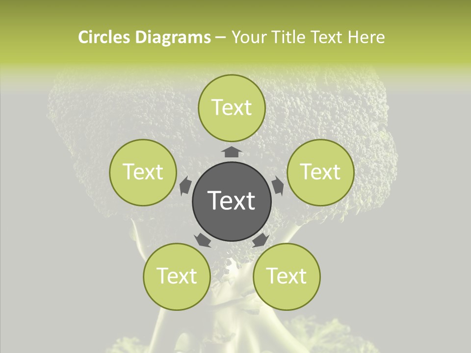 Veggies Black Healthy PowerPoint Template