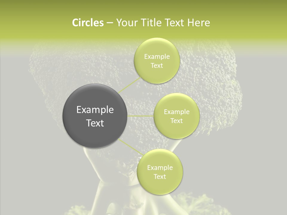 Veggies Black Healthy PowerPoint Template