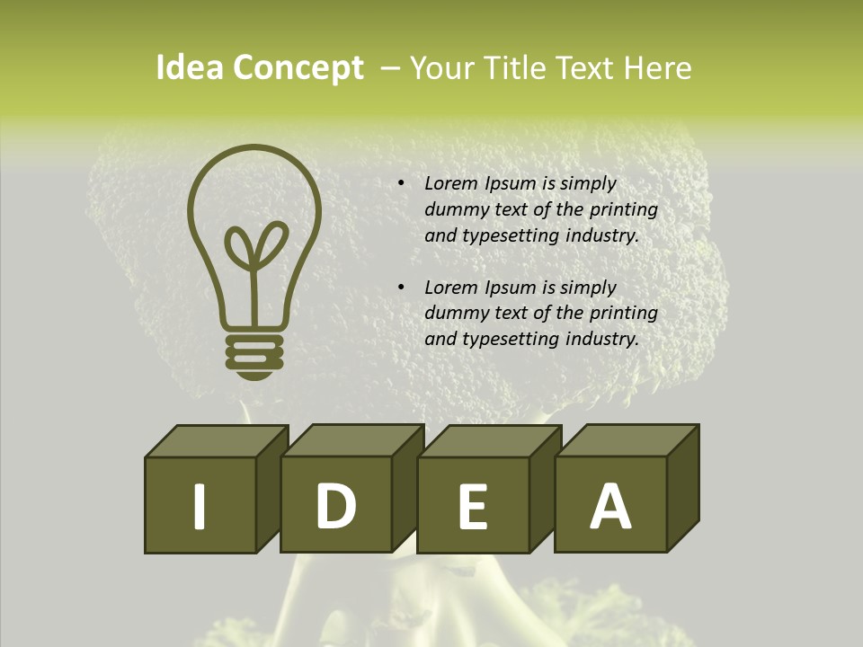 Veggies Black Healthy PowerPoint Template