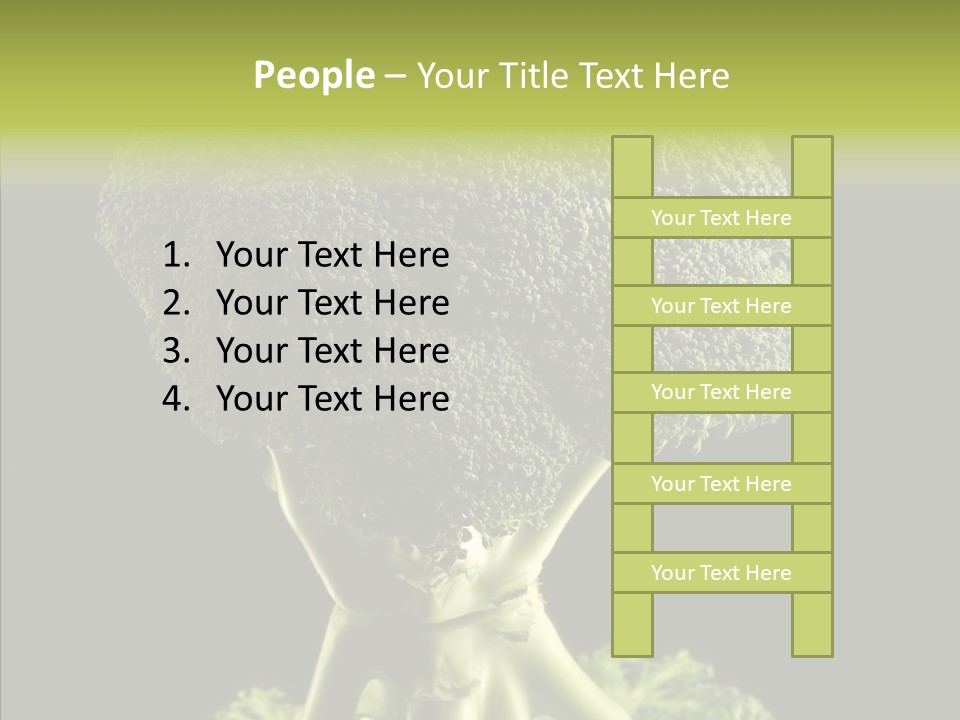 Veggies Black Healthy PowerPoint Template