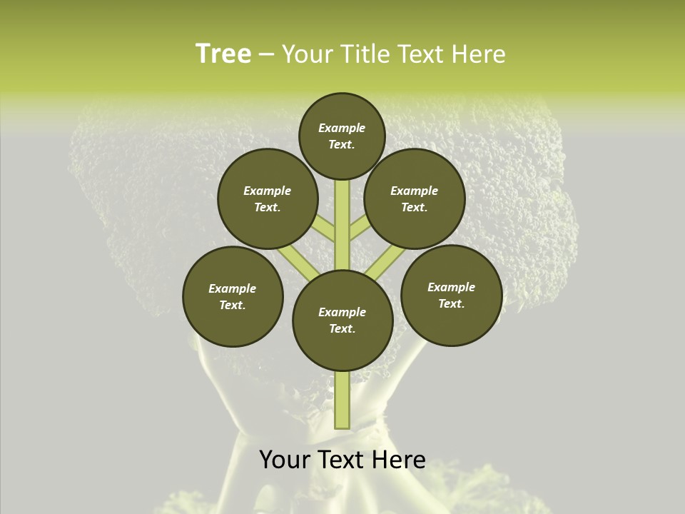 Veggies Black Healthy PowerPoint Template