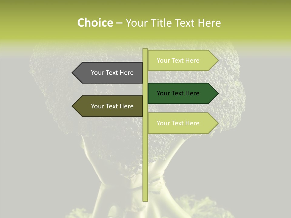 Veggies Black Healthy PowerPoint Template