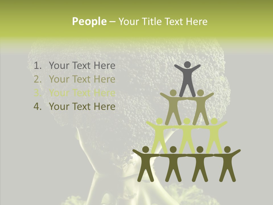 Veggies Black Healthy PowerPoint Template