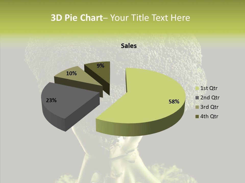 Veggies Black Healthy PowerPoint Template