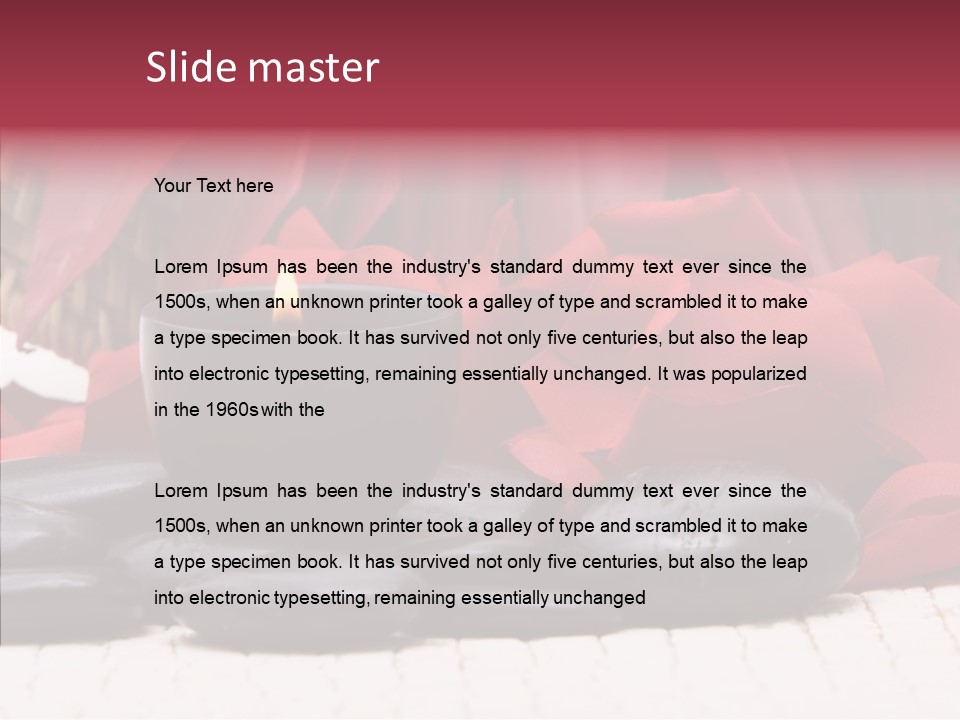 Pamper Relaxation Massage PowerPoint Template