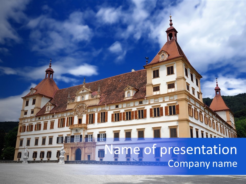 Building Eggenberg Attraction PowerPoint Template