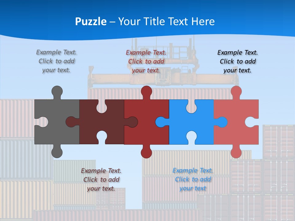 Cargo Crane Logistics PowerPoint Template