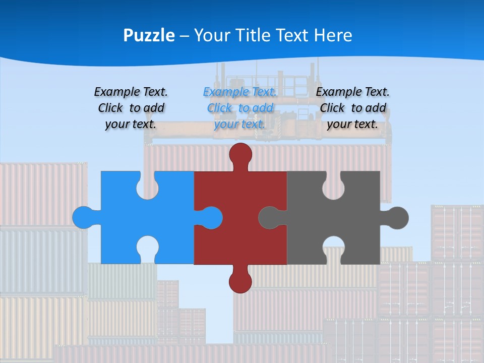 Cargo Crane Logistics PowerPoint Template