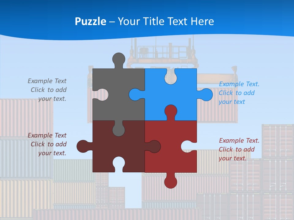 Cargo Crane Logistics PowerPoint Template