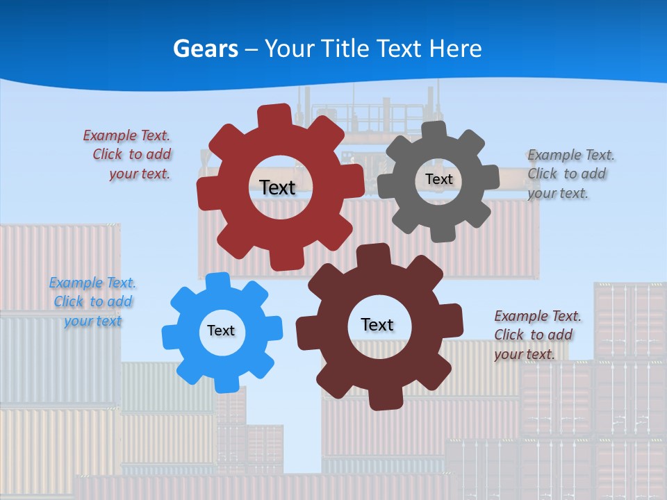 Cargo Crane Logistics PowerPoint Template