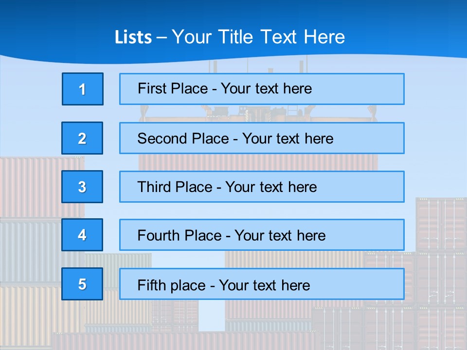 Cargo Crane Logistics PowerPoint Template