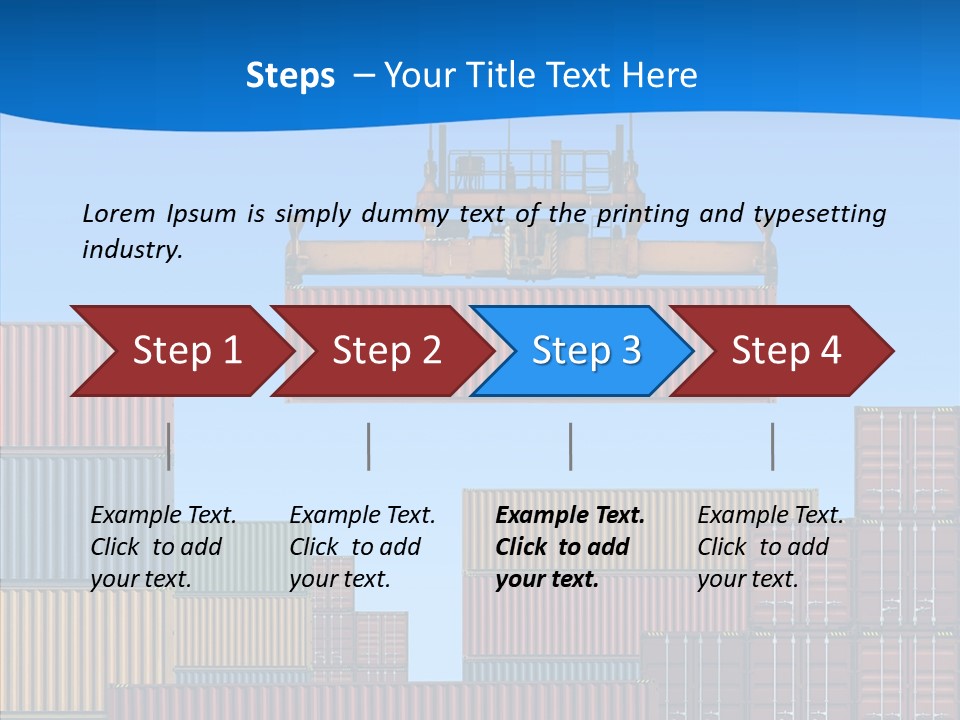 Cargo Crane Logistics PowerPoint Template
