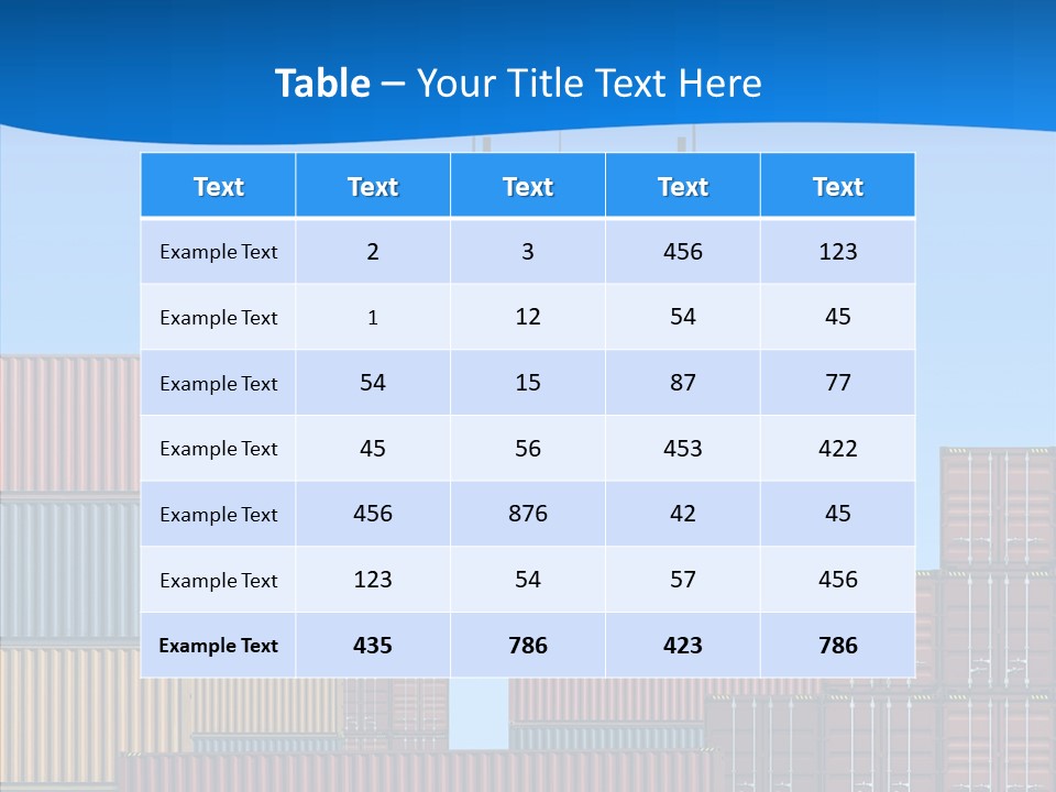 Cargo Crane Logistics PowerPoint Template