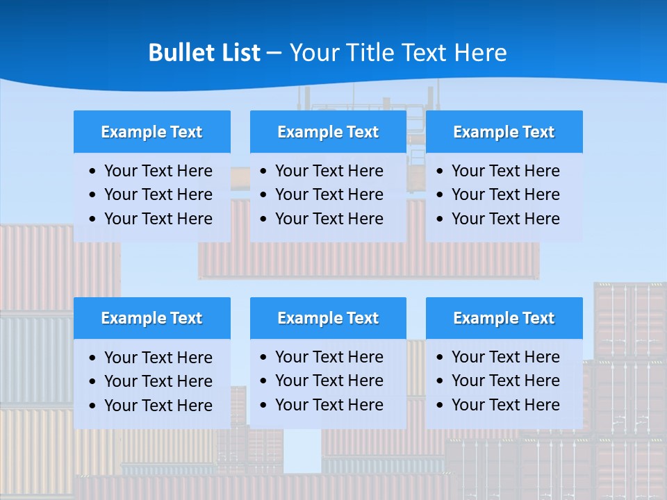 Cargo Crane Logistics PowerPoint Template